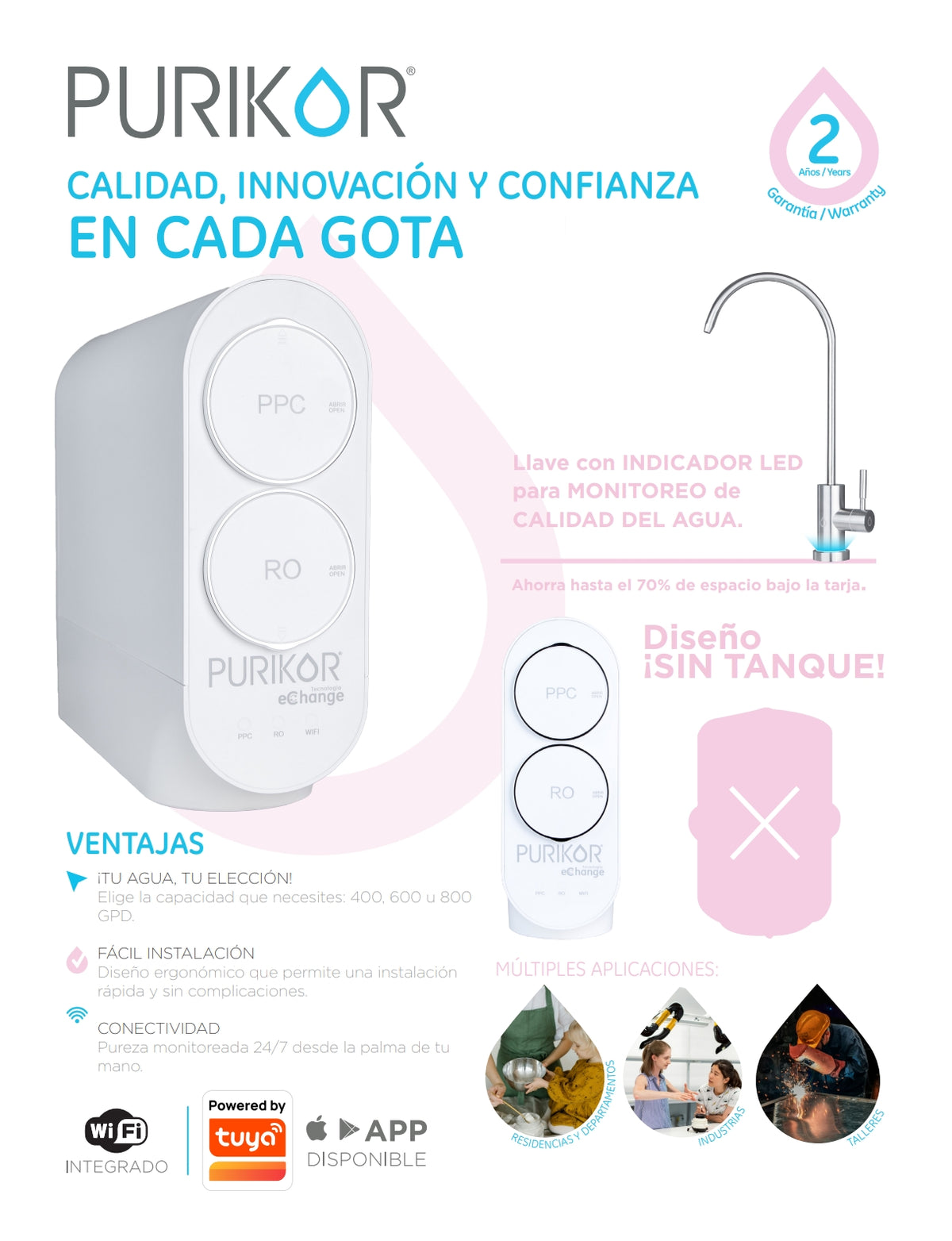 Sistema Ósmosis Avanzado Purikor 800gpm